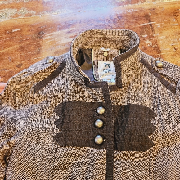 DEPT Black & Grey military style blazer - Picture 12 of 14